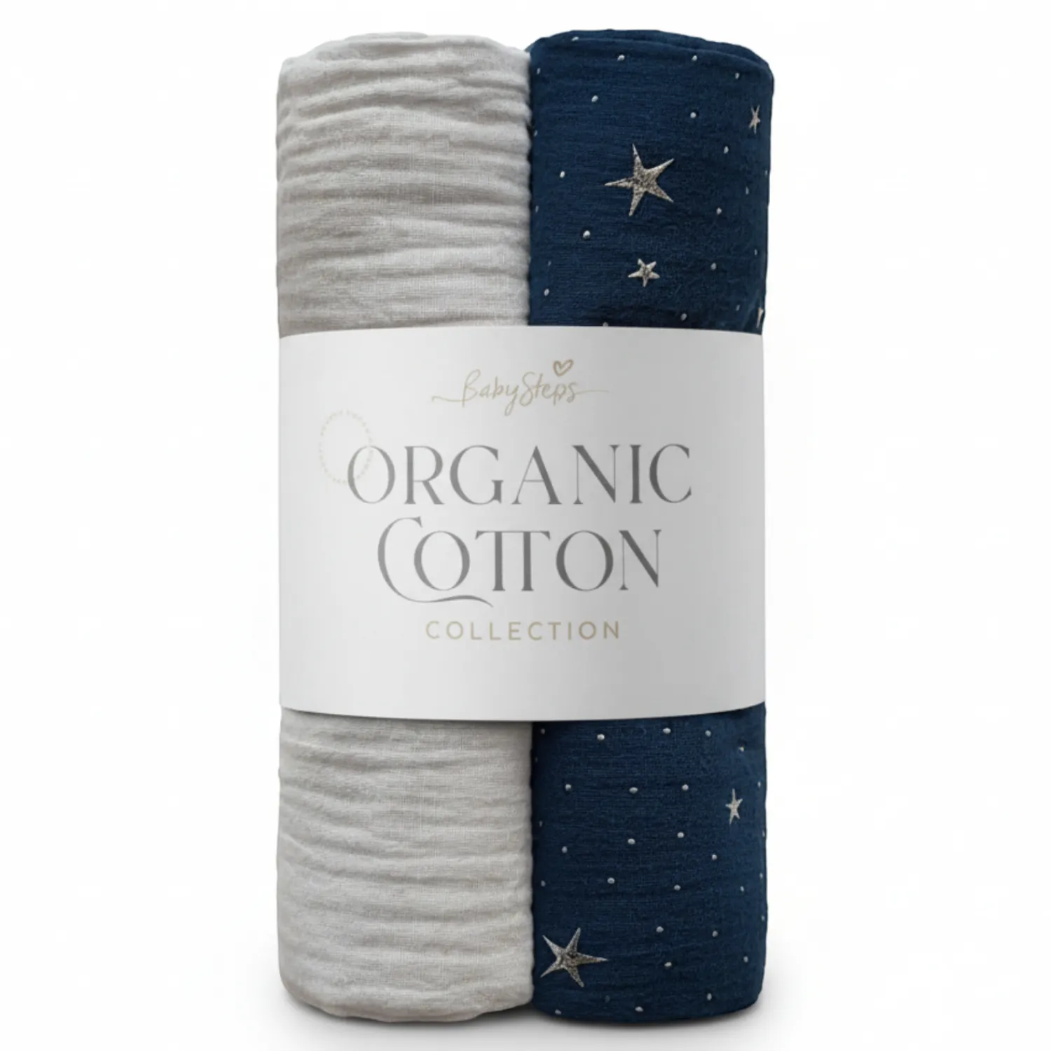 Otulacze I Pieluszki|Otulacze I Pieluszki | BabySteps 2-pak organicznych otulaczy muślinowych - Night Sky