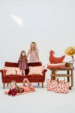 Otulacze I Pieluszki|Otulacze I Pieluszki | La Millou 2-pak pieluszek 100% Bamboo Muślin - HEARTBEAT PINK