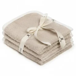 Porządek W Domu|Ręczniki I Myjki | My Memi 3-pak ręczniczków bambusowych do twarzy, odbijania, mycia - monocolor beige