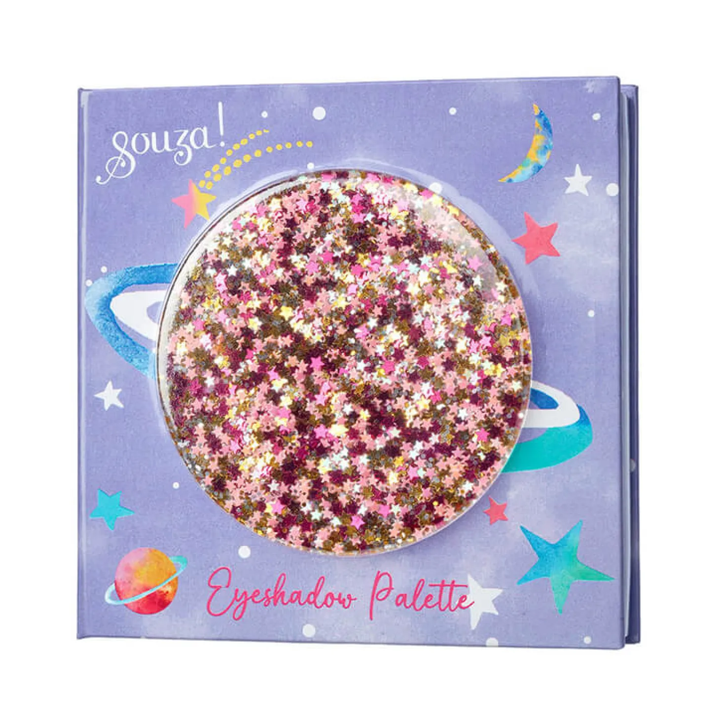 Paleta cieni do powiek z lusterkiem dla dzieci 9 el. Galaxy