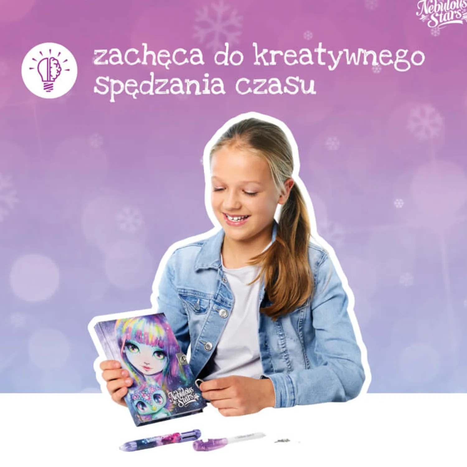 7 Lat+|8 Lat+ | Nebulous Stars Pamiętnik na kłódkę – z niewidzialnym pisakiem Isadora