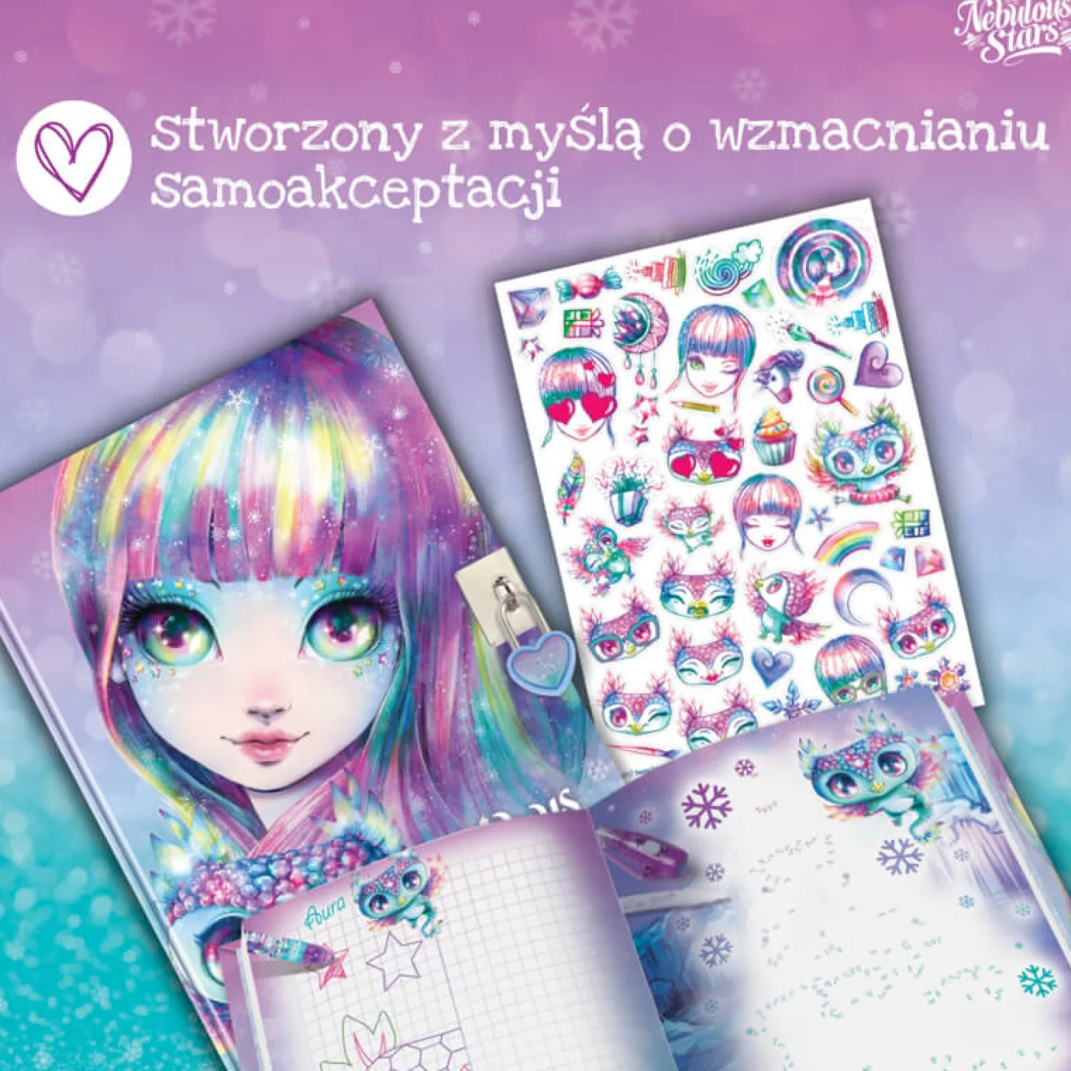 7 Lat+|8 Lat+ | Nebulous Stars Pamiętnik na kłódkę – z niewidzialnym pisakiem Isadora