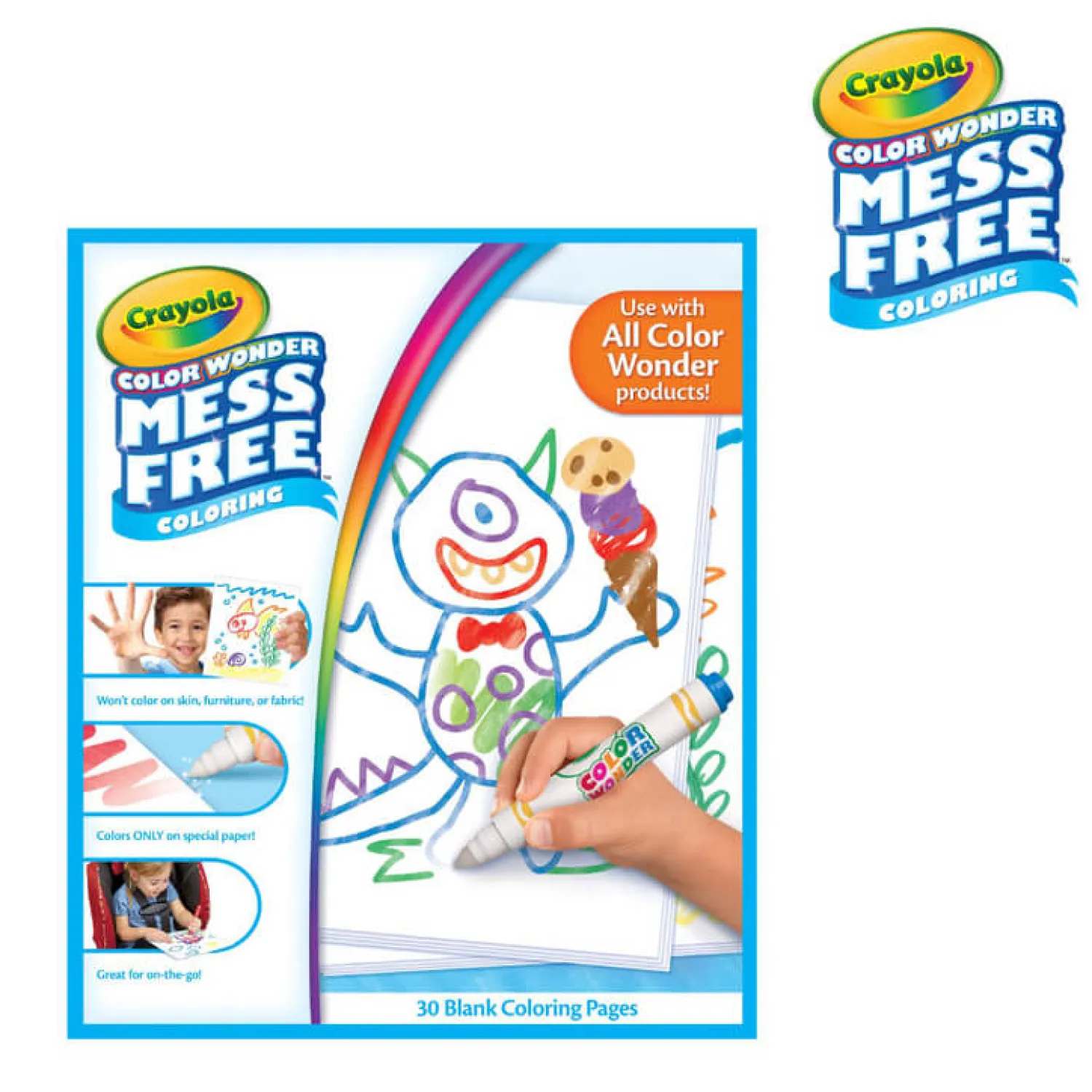 Kolorowanki | Crayola Papier do kolorowania magicznymi flamastrami Color Wonder Mess Free 3+