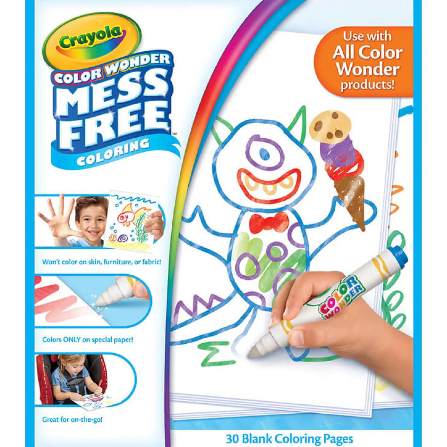 Kolorowanki | Crayola Papier do kolorowania magicznymi flamastrami Color Wonder Mess Free 3+