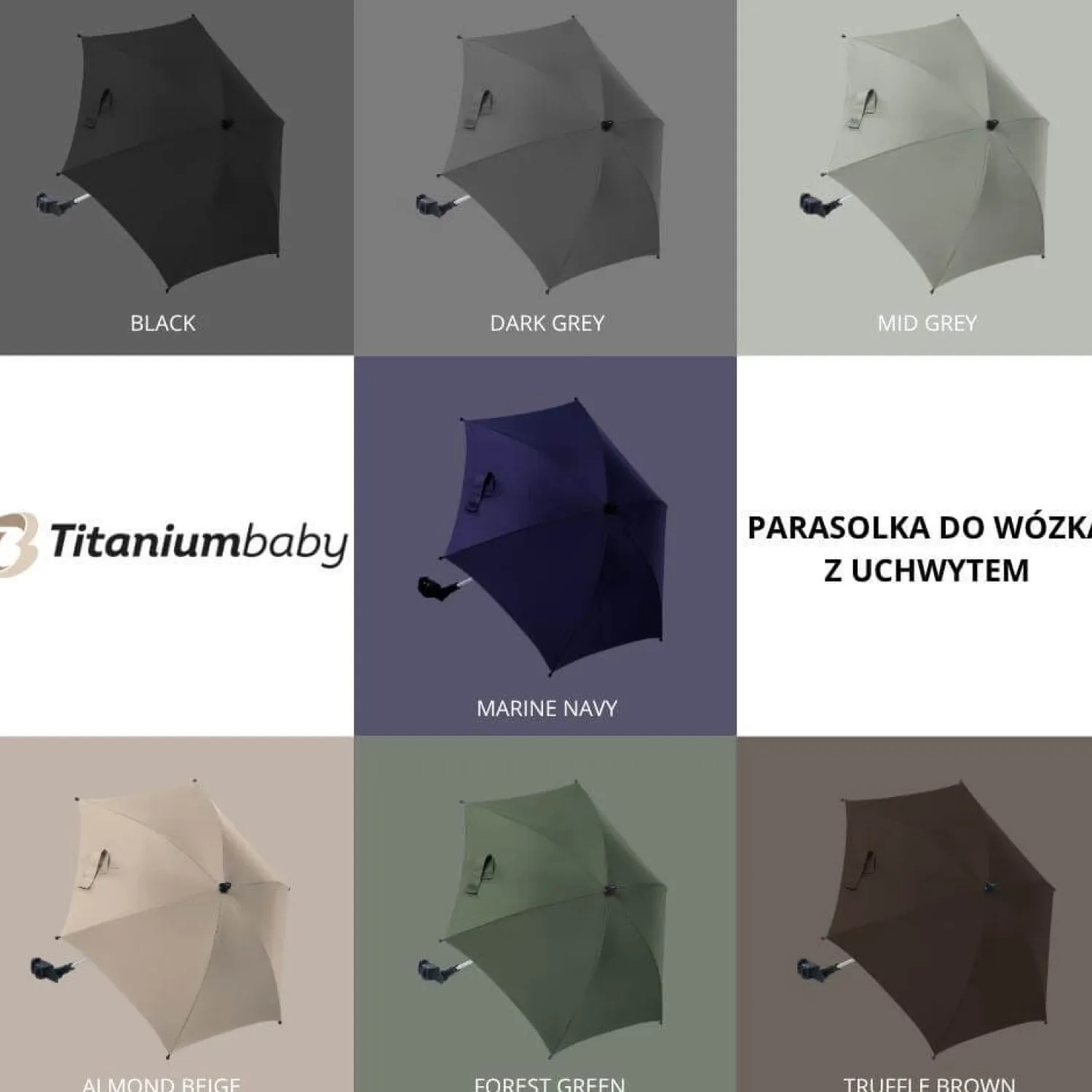 Parasole I Namioty Uv|Parasole I Namioty Uv | BabyKids Parasol uniwersalny TB UV 50+ Truffle Brown