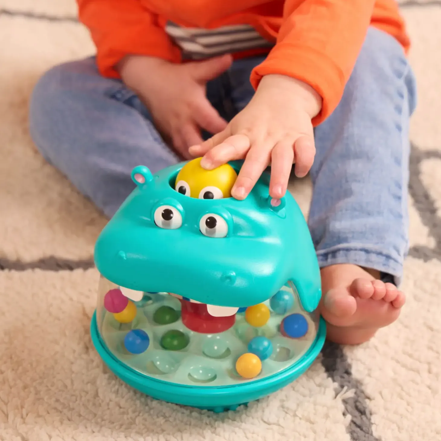 Party Pop Hippo – hipopotam z wirującymi kuleczkami