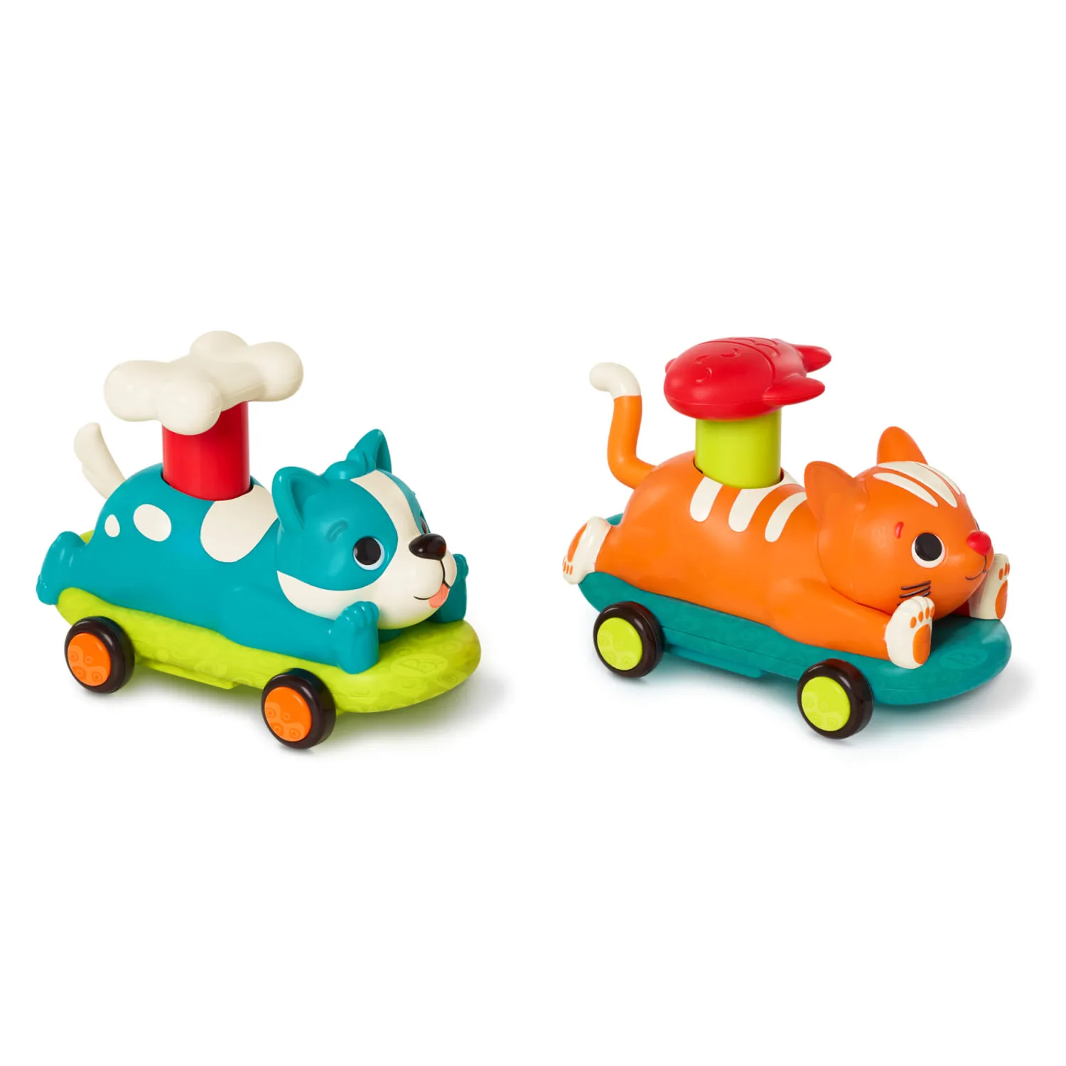 2 Lata +|18M+ | B.Toys PawMobiles - autko zwierzak z napędem push&go