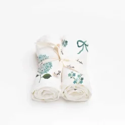 Otulacze I Pieluszki|Otulacze I Pieluszki | Layette Pieluszki bambusowe 2 szt. BLUE FLOWERS