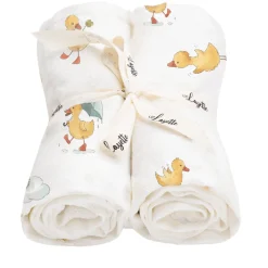 Otulacze I Pieluszki|Otulacze I Pieluszki | Layette Pieluszki bambusowe 2 szt. LUCKY DUCKY