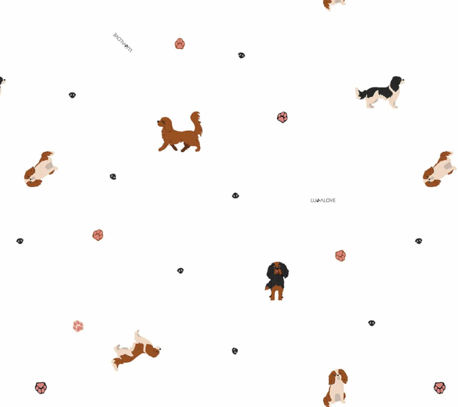 Otulacze I Pieluszki|Otulacze I Pieluszki | Lullalove Pieski, cavaliery - otulacz muślinowy 100x100cm