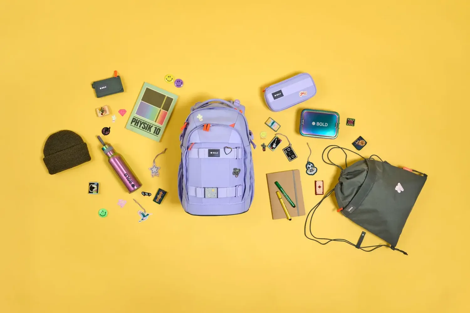 Plecaki I Torebki Dziecięce | Lassig Piórnik-etui na akcesoria szkolne Bold, lavender