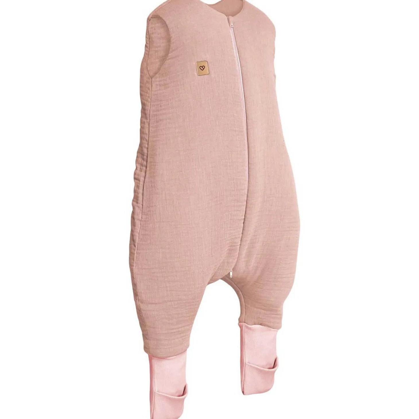 Śpiworek do spania muślinowy z nogawkami 0,5 TOG Malaga - Pink