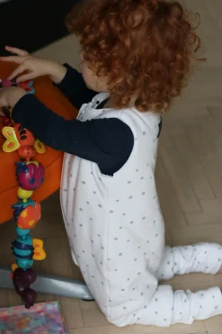 Śpiworki Do Spania | Sleepee Śpiworek z nóżkami - Bloom-Czarne kropki