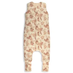 Śpiworki Do Spania | Sleepee Śpiworek z nóżkami - Vintage Animals Almond - Cream, 6-12 msc.