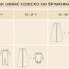 Śpiworek z organicznego muślinu z nogawkami 1-3 lata, 2,5 TOG - giraffes