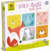 12M+|2 Lata + | Ludattica PLAY DUDÙ - gra, układanka “czyj to pyszczek?” - kształty, kolory, zwierzęta