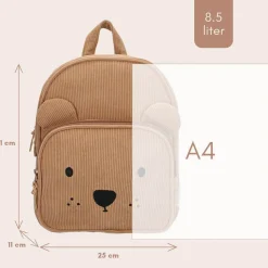 Plecaki I Torebki Dziecięce|Plecaki I Torebki Dziecięce | KIDZROOM Plecak dla dzieci Beary Excited Brown