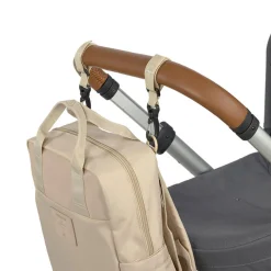 Plecak dla mam kwadratowy z akcesoriami Vividal Backpack humus
