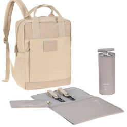 Plecak dla mam kwadratowy z akcesoriami Vividal Backpack humus