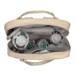Plecak dla mam kwadratowy z akcesoriami Vividal Backpack humus