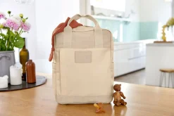 Plecak dla mam kwadratowy z akcesoriami Vividal Backpack humus