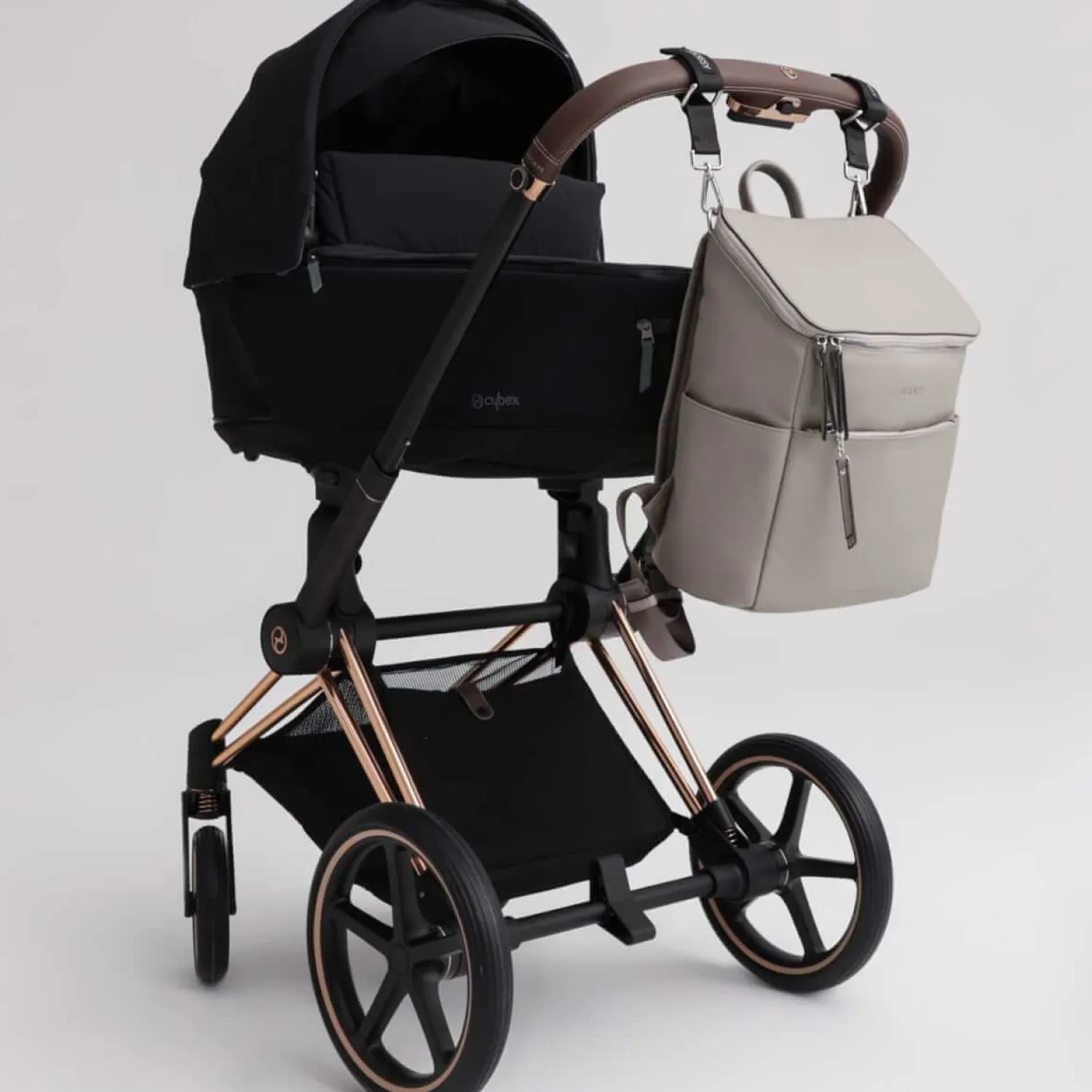 Torby I Plecaki Do Wózka|Torby I Plecaki Do Wózka | Joissy Plecak dla mamy ROOMY stone grey
