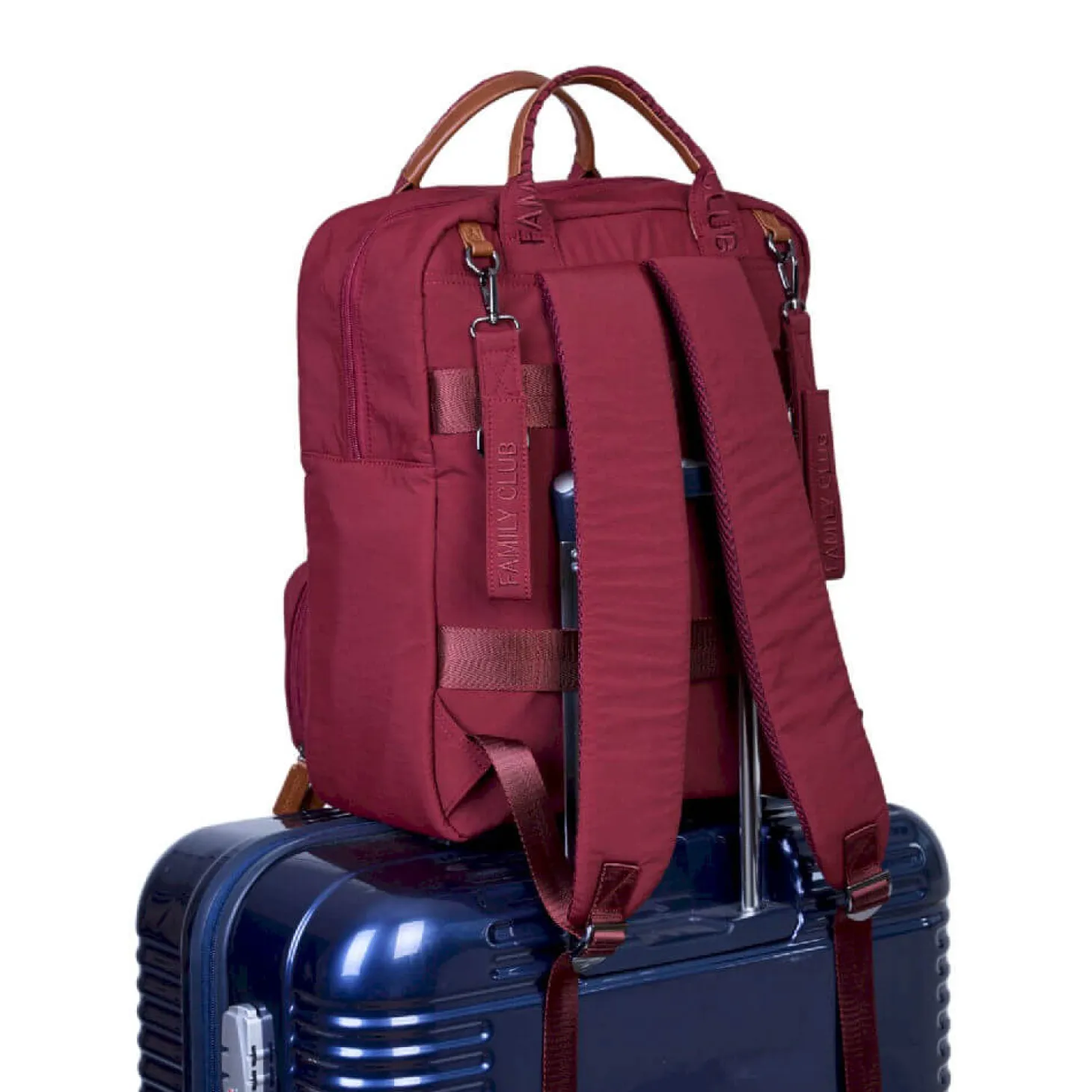 Plecak dla rodzica Family Club Signature Urban Burgundy