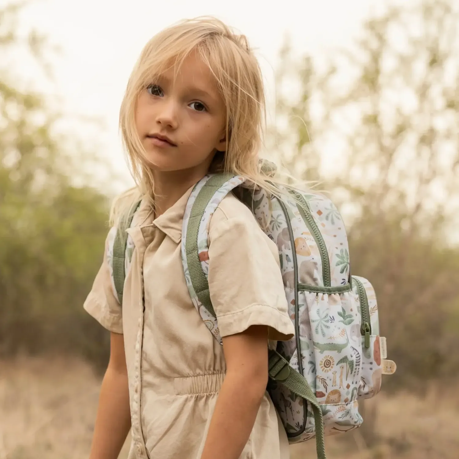 Plecaki I Torebki Dziecięce|Plecaki I Torebki Dziecięce | Little Dutch Plecak duży Safari Friends 35cm