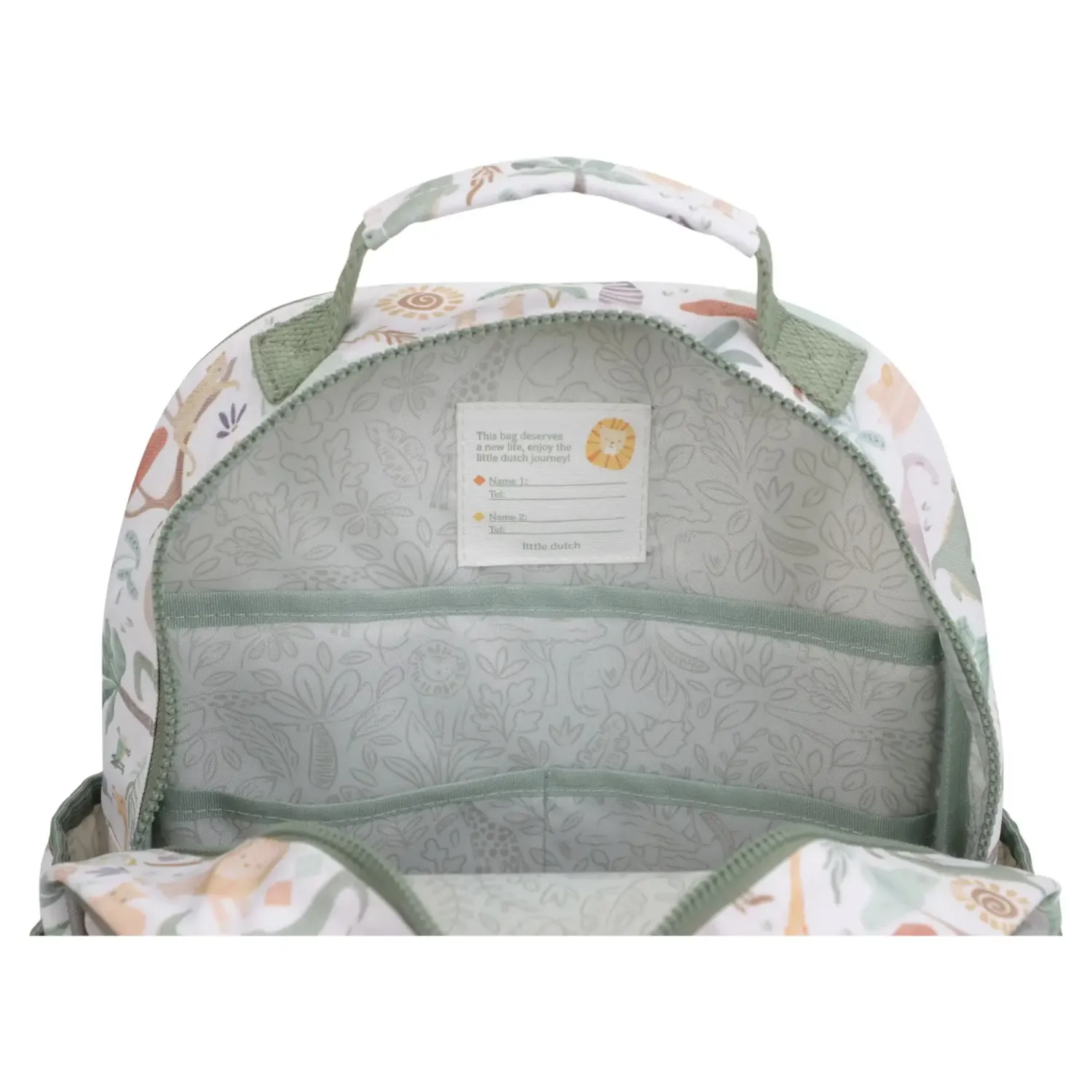 Plecaki I Torebki Dziecięce|Plecaki I Torebki Dziecięce | Little Dutch Plecak duży Safari Friends 35cm