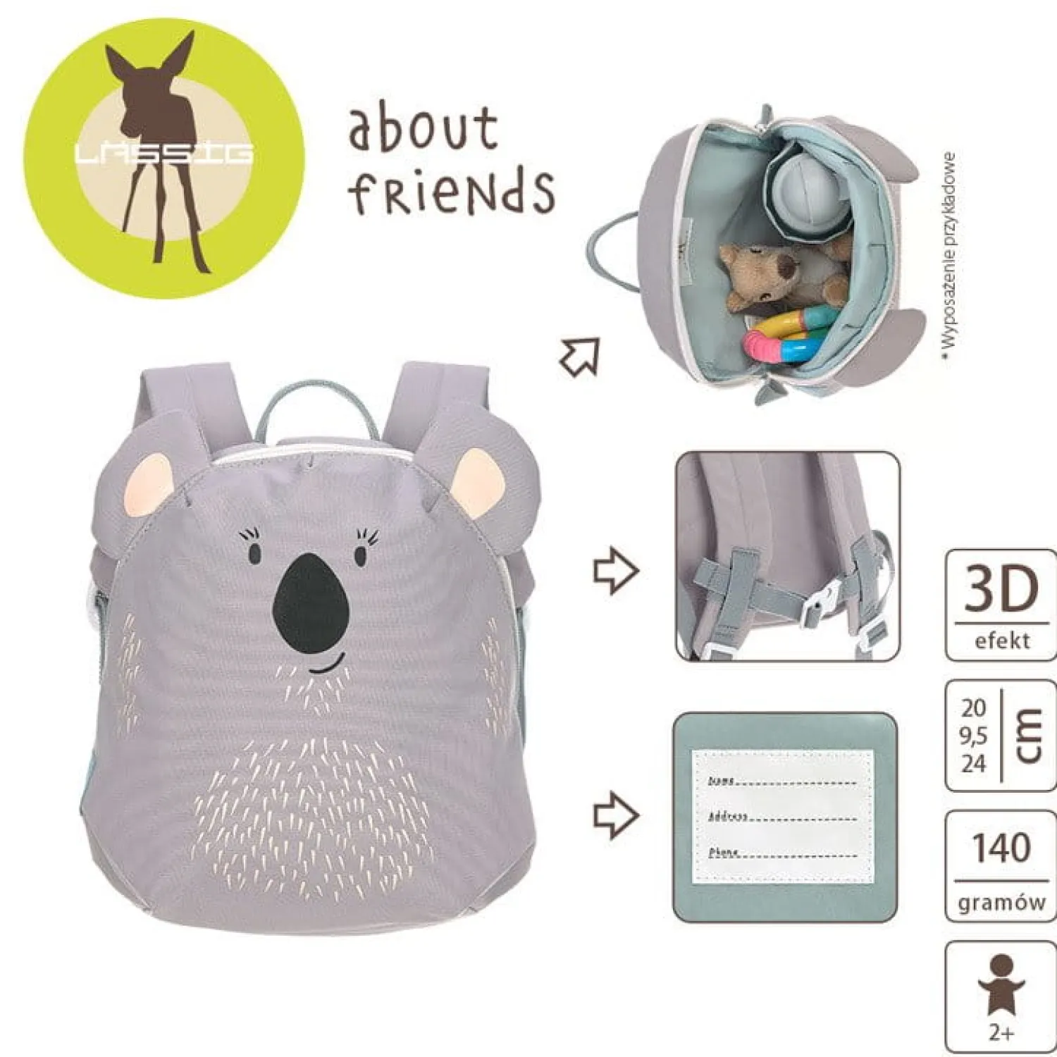 Plecaki I Torebki Dziecięce|Plecaki I Torebki Dziecięce | Lassig Plecak mini About Friends Koala