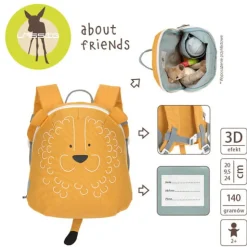 Plecaki I Torebki Dziecięce|Plecaki I Torebki Dziecięce | Lassig Plecak mini About Friends Lew