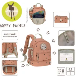 Plecaki I Torebki Dziecięce|Plecaki I Torebki Dziecięce | Lassig Plecak mini Happy Prints karmelowy