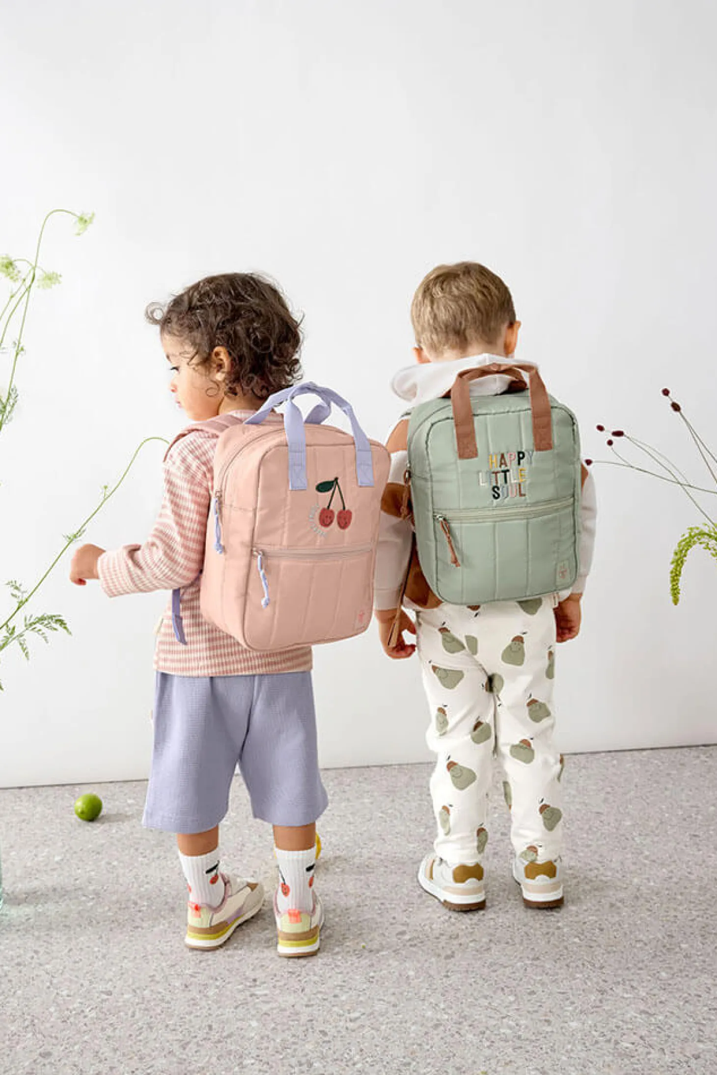 Plecak mini kwadratowy Little Gang Cherry peach