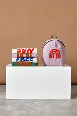 Plecak mini sztruks, Little Gang - Rainbow lilac