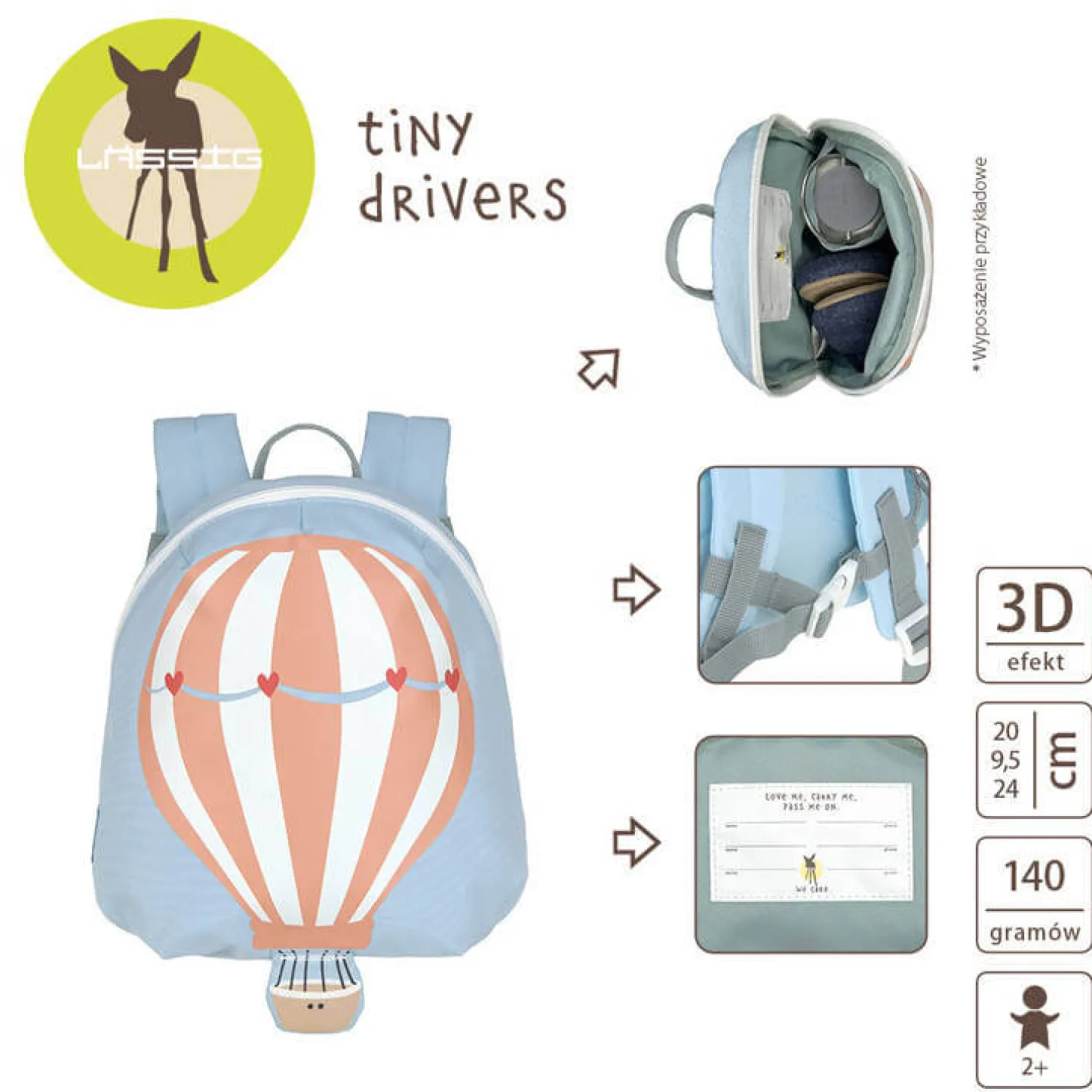 Plecak mini Tiny Drivers Balon