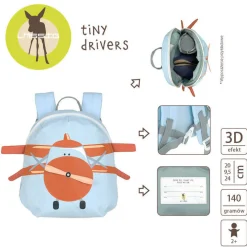Plecak mini Tiny Drivers Samolot