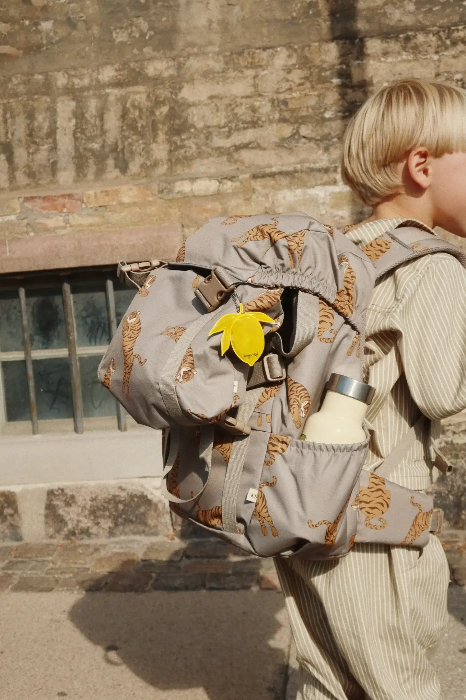 Plecaki I Torebki Dziecięce | Konges slojd Plecak szkolny Clover - tiger oak