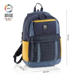 Plecaki I Torebki Dziecięce|Plecaki I Torebki Dziecięce | Miquelrius Plecak trzykomorowy Amsterdam Rider Black 28L