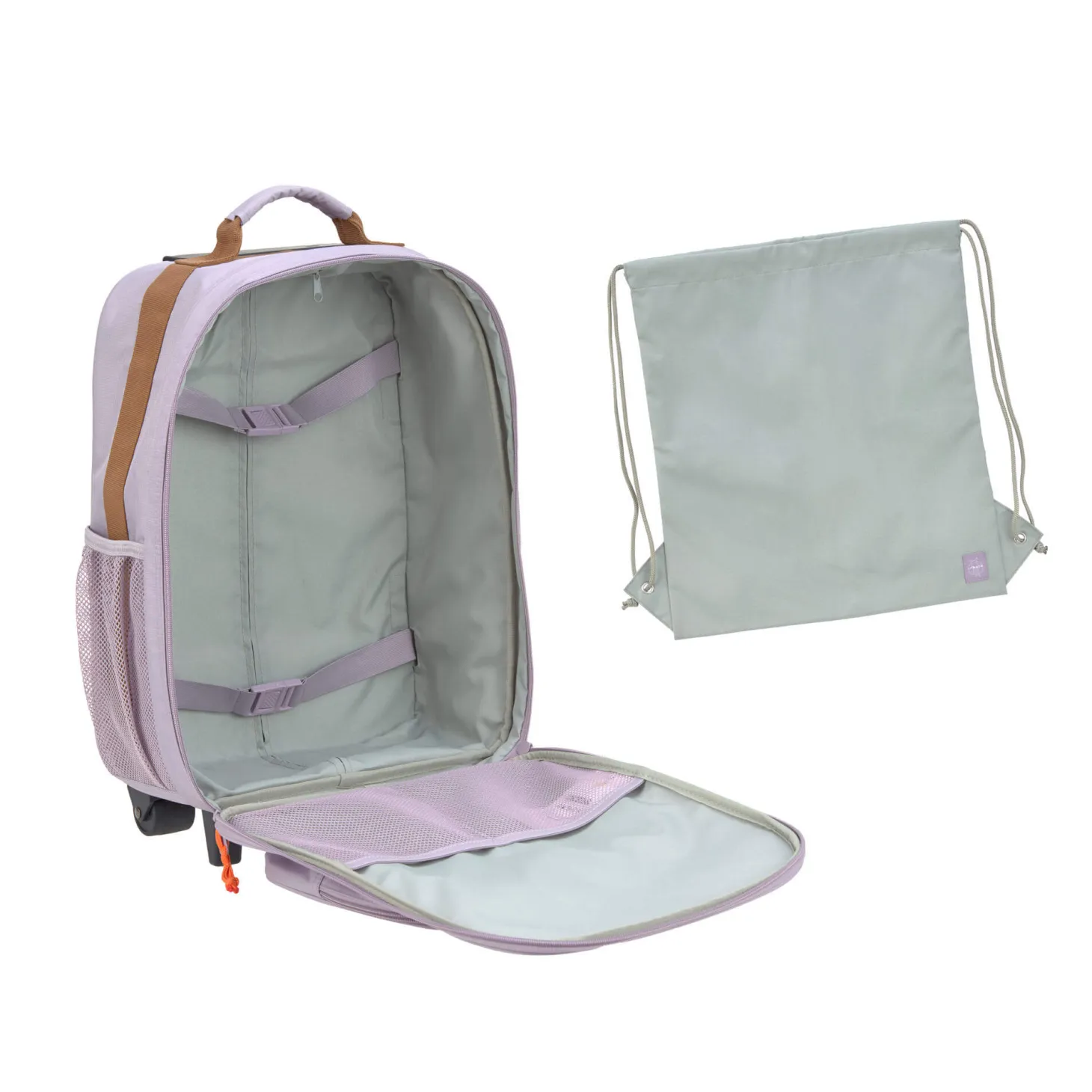 Plecak - walizka na kółkach 2w1 Little Gang lilac