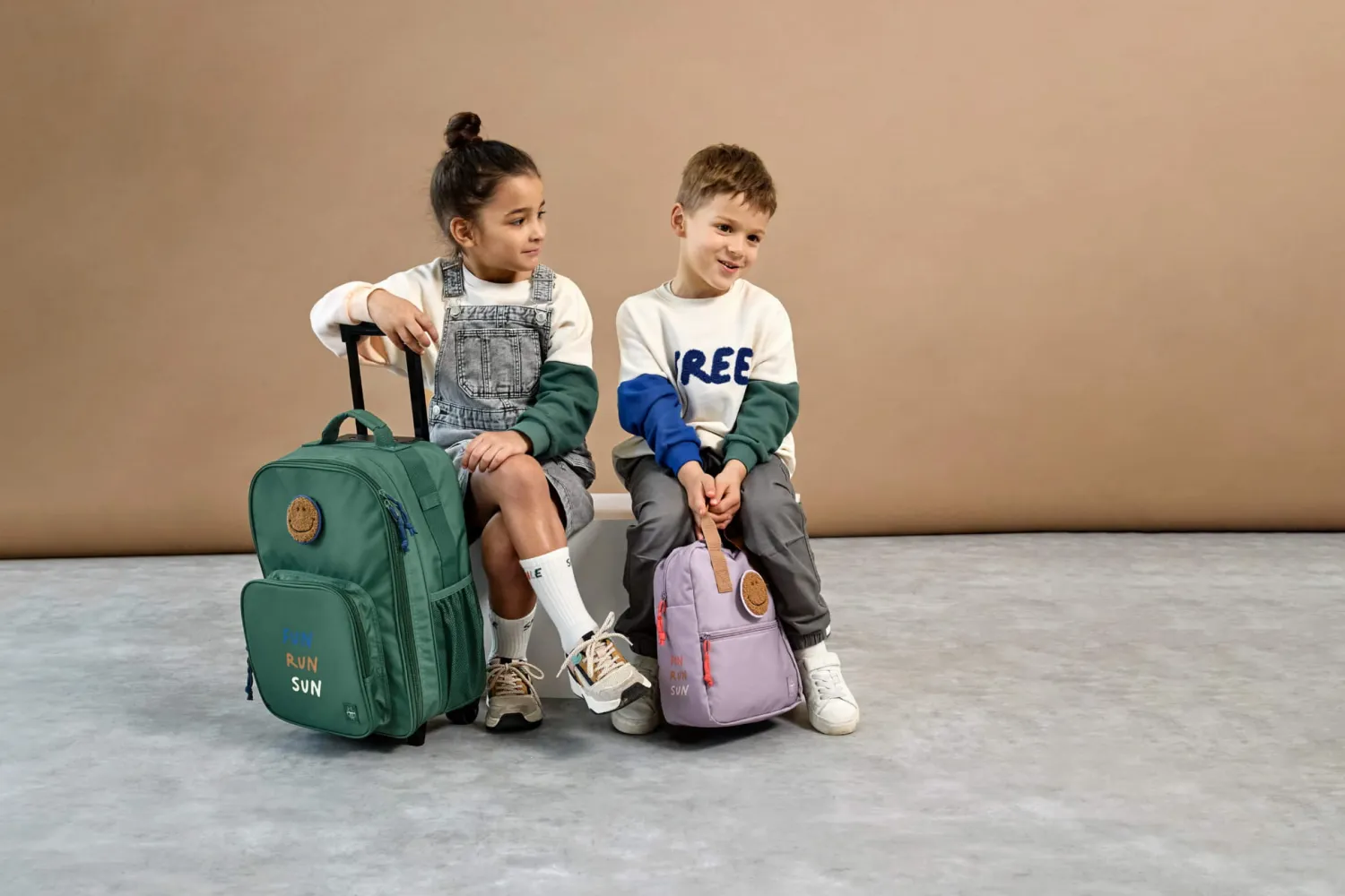Plecaki I Torebki Dziecięce|Plecaki I Torebki Dziecięce | Lassig Plecak - walizka na kółkach 2w1 Little Gang dark green