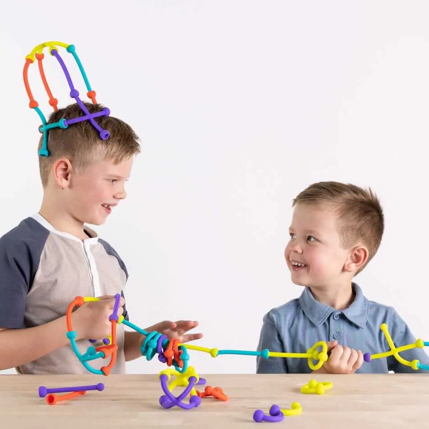 6 Lat+|3 Lata + | Fat Brain Toys Plip Silikonowe Klocki