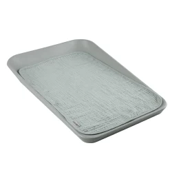 Prześcieradła Na Przewijak|Prześcieradła Na Przewijak | Leander Podkład muślinowy na przewijak MATTY™ 2-pak - grey, sage green