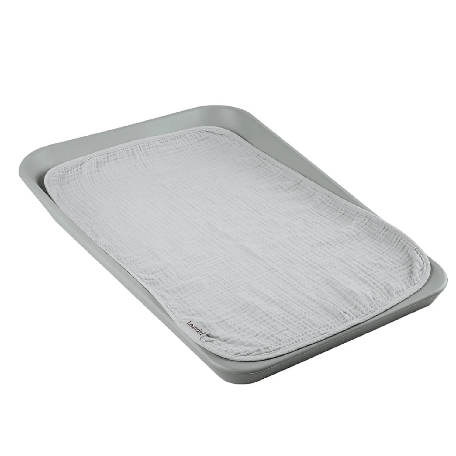Prześcieradła Na Przewijak|Prześcieradła Na Przewijak | Leander Podkład muślinowy na przewijak MATTY™ 2-pak - grey, sage green