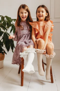Małe Stópki | Mama's Feet Podkolanówki Tutu - Beż