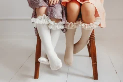 Małe Stópki | Mama's Feet Podkolanówki Tutu - Beż