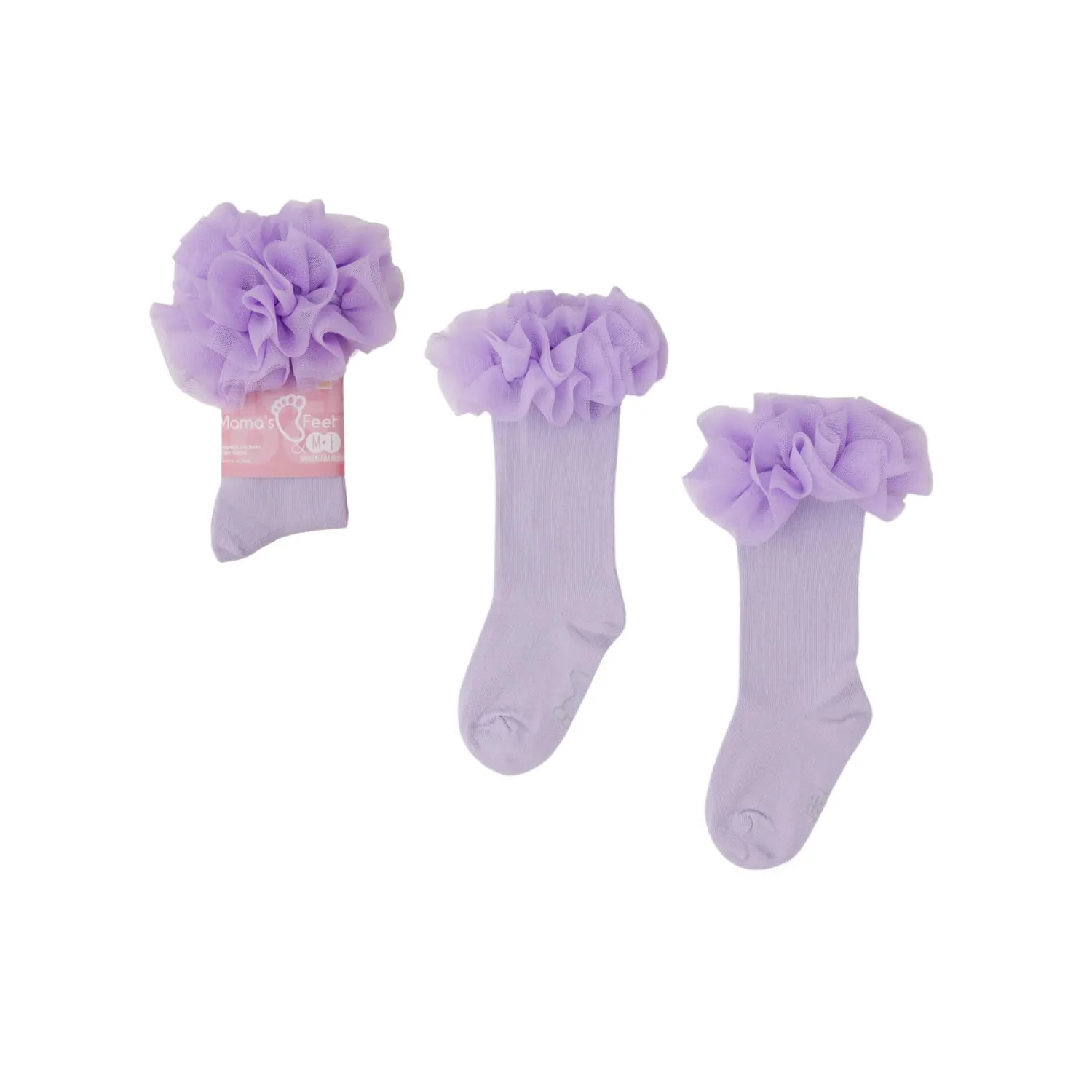 Małe Stópki | Mama's Feet Podkolanówki Tutu - Fiołek