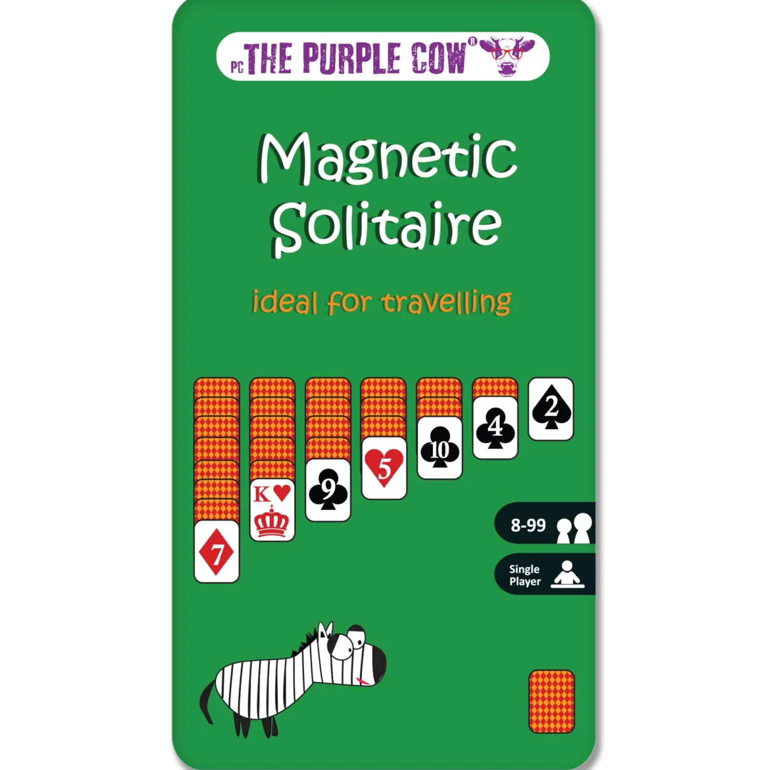 Idealne W Podróży|Gry Karciane | The Purple Cow Podróżna gra magnetyczna - Pasjans