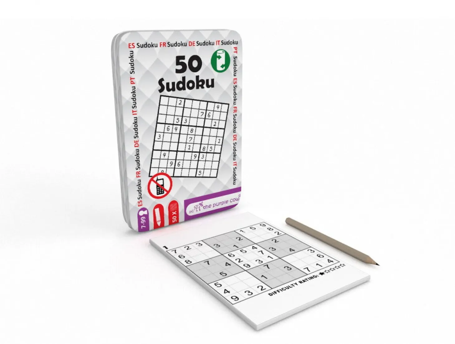 Podróżne łamigłówki - 50 Sudoku