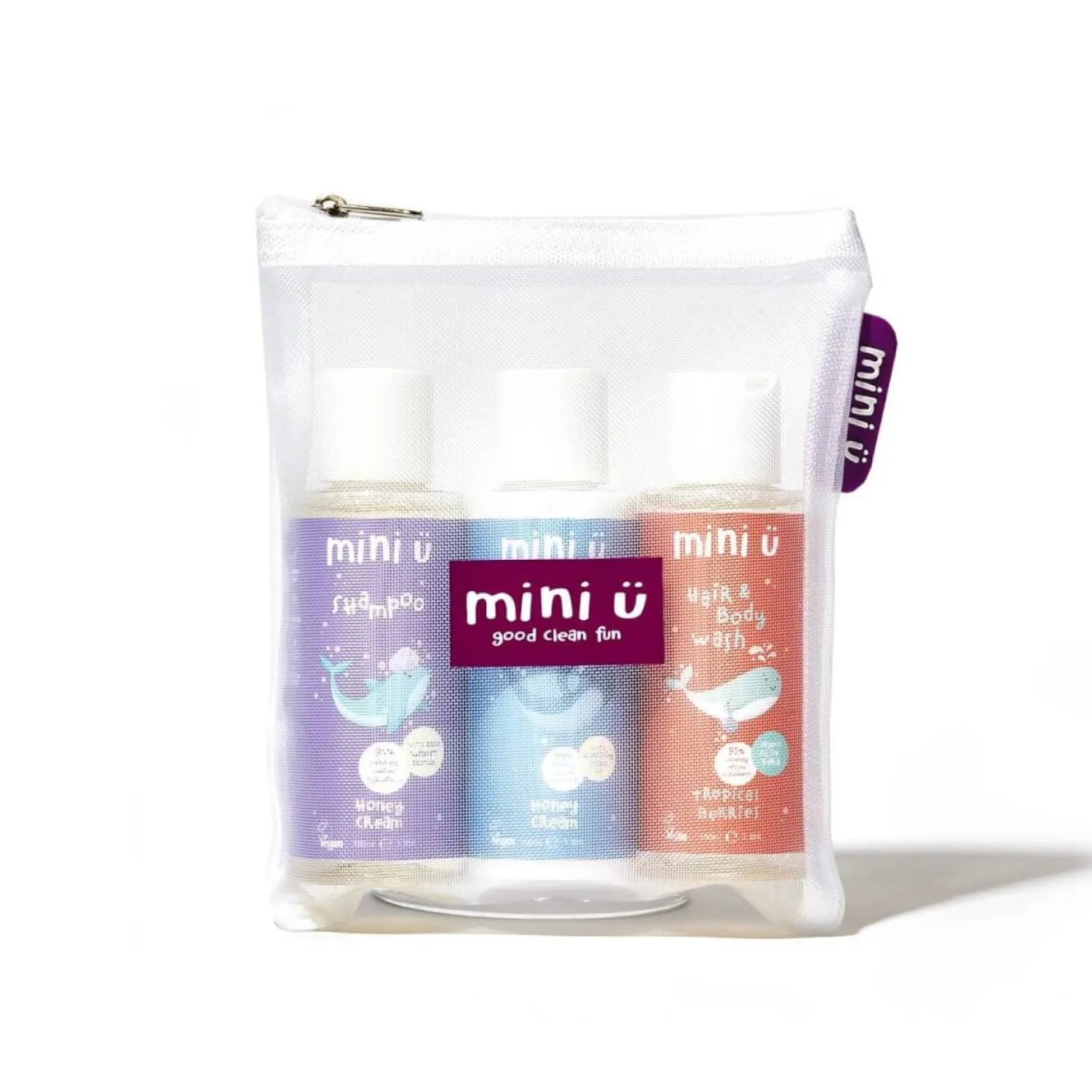 Naturalne Kosmetyki | Miniu Podróżny zestaw kosmetyków dla dzieci z kosmetyczką Travel Set