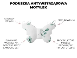 Poduszki Do Wózka|Poduszki | Sleepee Poduszka Antywstrząsowa Motylek Green Forest